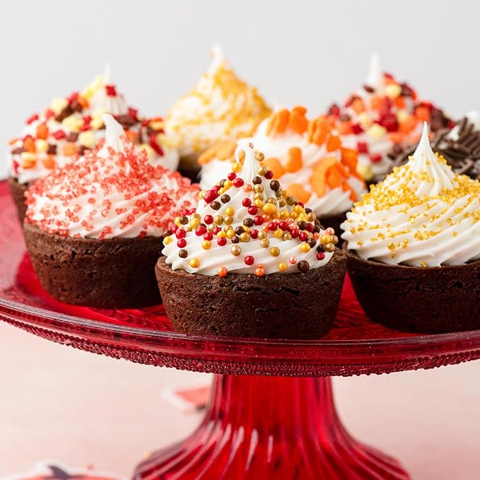 Sweets Indeed Sprinklefetti Fall 6-Cell Sprinkle Jar ??6 Assorted Fall Sprinkles (Pumpkins, Leaves, Sugar Crystals, Nonpareils, Jimmies) | Cupcake & Cake Decorations | 6.45 oz