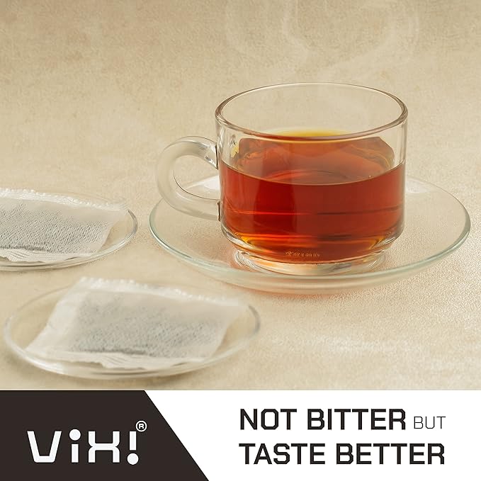 VIXI Black Tea Bags, 100 Counts, Vietnam's Mountain Tee, Ancient Tea Tree, Bold and Balanced Flavored, Caffeinated, Tagless, Asian, 100% Natural for Hot, Iced and Cold Brew