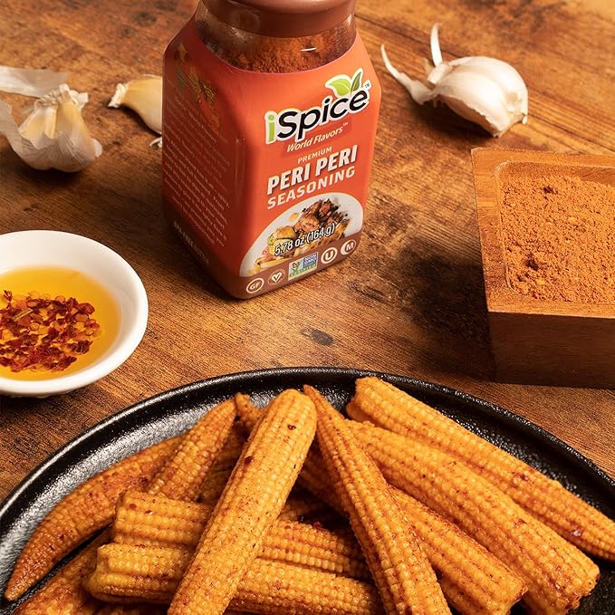 iSpice - PERI PERI SEASONING/PIRI PIRI SEASONING World Flavor Super Spice Blend | All Natural | Ready to use as is | No preparation is necessary