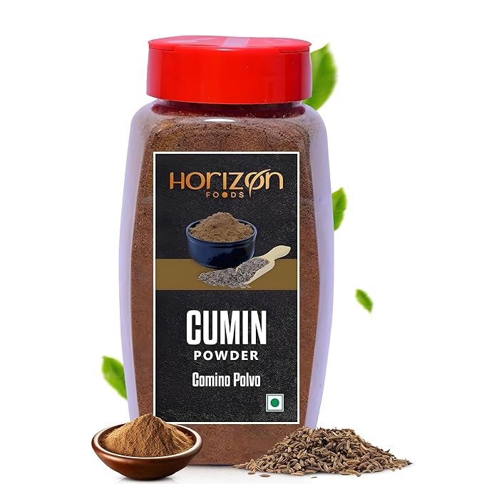 Horizon Foods Premium Red Chili Powder - 200g Indian Spice Blend for Tikka Masala Sauce, Mexican Oregano & Mixed Vegetables. Perfect Seasoning with Guajillo Chiles & Ancho Chili Flakes in Your Indian Spice Box (100g, Ground Cumin Powder)