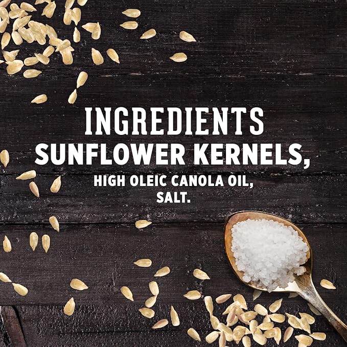 DAVID Roasted and Salted Sunflower Kernels, Original Flavor, 3.75oz. (Pack of 12)