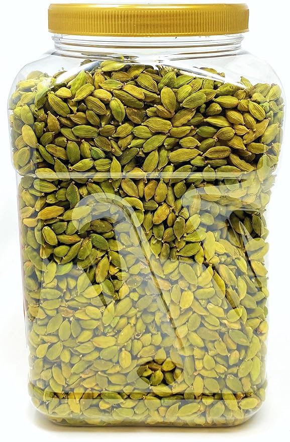 Rani Green Cardamom Pods Spice (Hari Elachi) 48oz (3lbs) 1.36kg PET Jar ~ All Natural | Vegan | Gluten Friendly | NON-GMO | Product of India