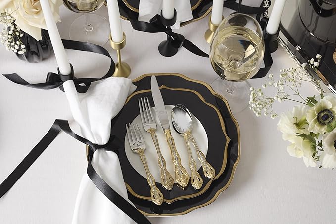 Oneida F100020Al20 Golden Michelangelo 20 Piece Fine Flatware Set, Service For 4, Metallic