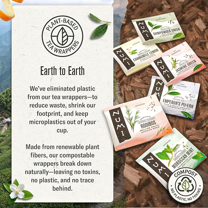 Numi Organic Tea White Rose, 16 Count Box of Tea Bags (Pack of 3) White Tea