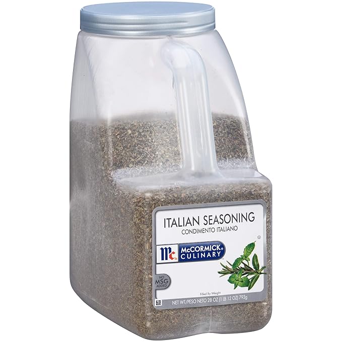 McCormick Culinary Italian Seasoning, 1.75 lb - One 1.75 Pound Container of Italian Seasoning Blend for Mediterranean Cuisine, Perfect for Pasta Sauces, Meatballs, Pizza, Soups, Chicken and More