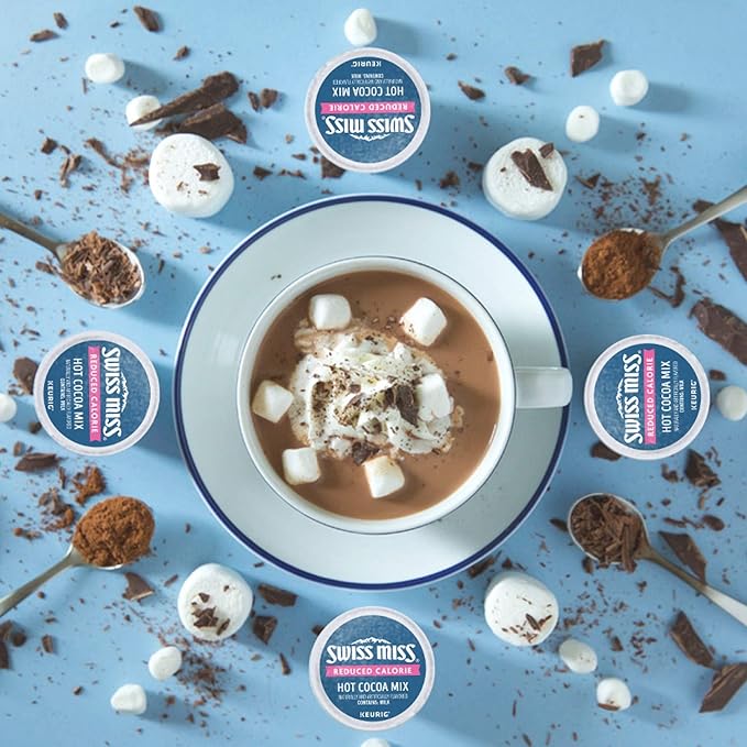 Swiss Miss Sensible Sweets Light Hot Cocoa, Keurig Single-Serve Hot Chocolate K-Cup Pods, 96 Count