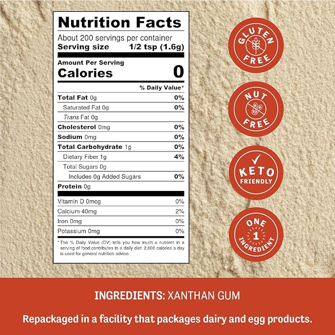 Judee's Xanthan Gum 11.25 oz - Non-GMO, Keto-Friendly, Nut & Gluten Free Xanthan Gum for Baking, Syrups & Sauces