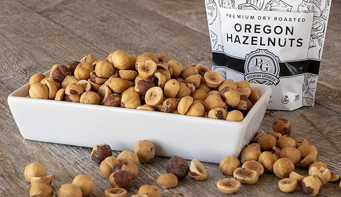 Oregon Farm To Table - Hazelnuts from Premium Growers - Dry Roasted - Lightly Salted ??Kosher Certified - 1 LB