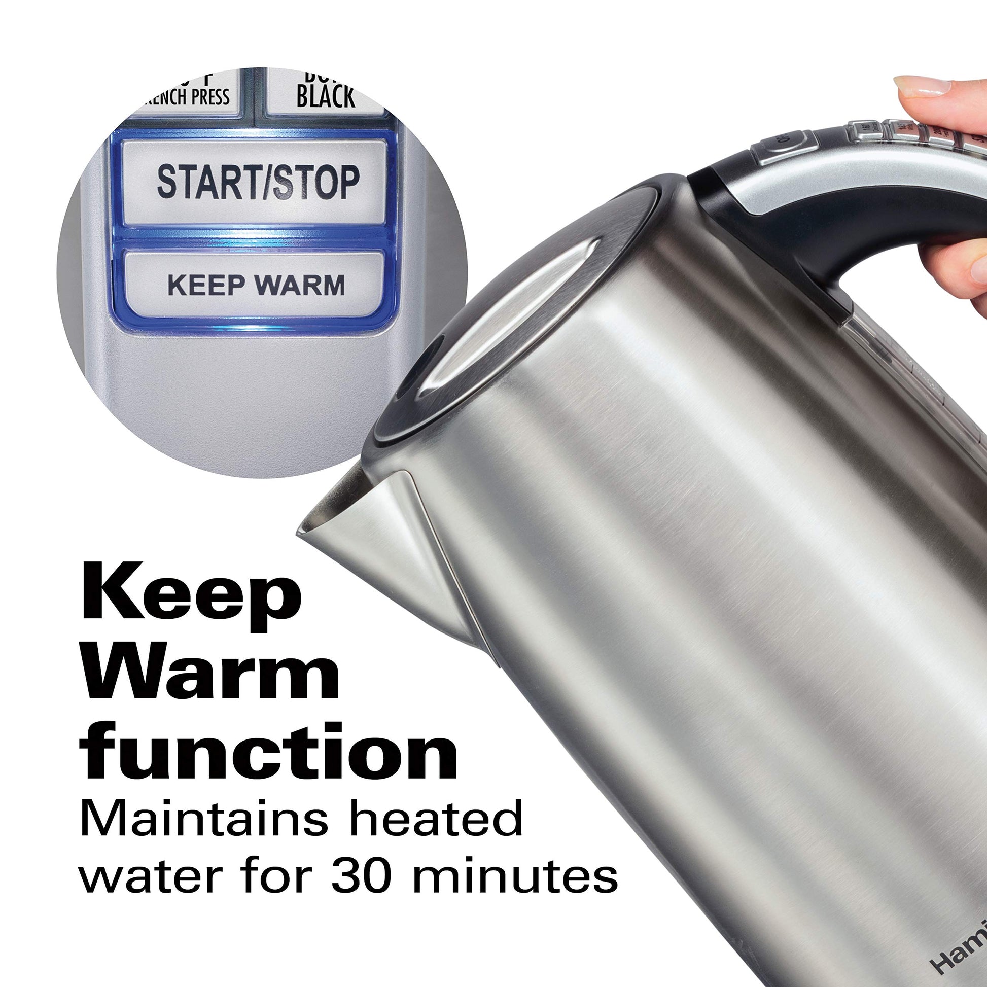 Hamilton Beach 1.7 Liter Electric Tea Kettle, Water Boiler & Heater