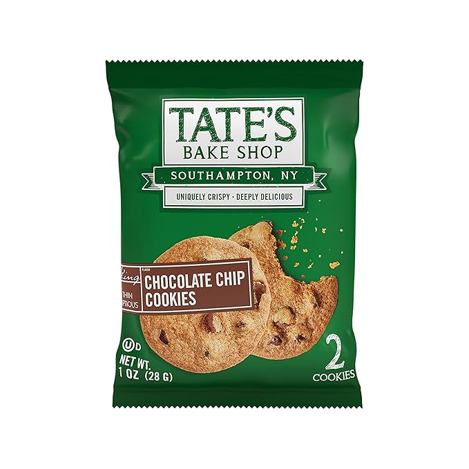 Tate?™s Bake Shop Chocolate Chip Cookies, 16 ??2 Cookie Snack Packs (2 Boxes)