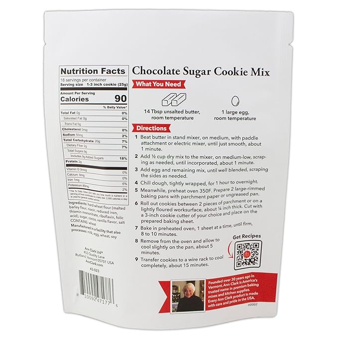 Ann Clark Chocolate Sugar Cookie Mix