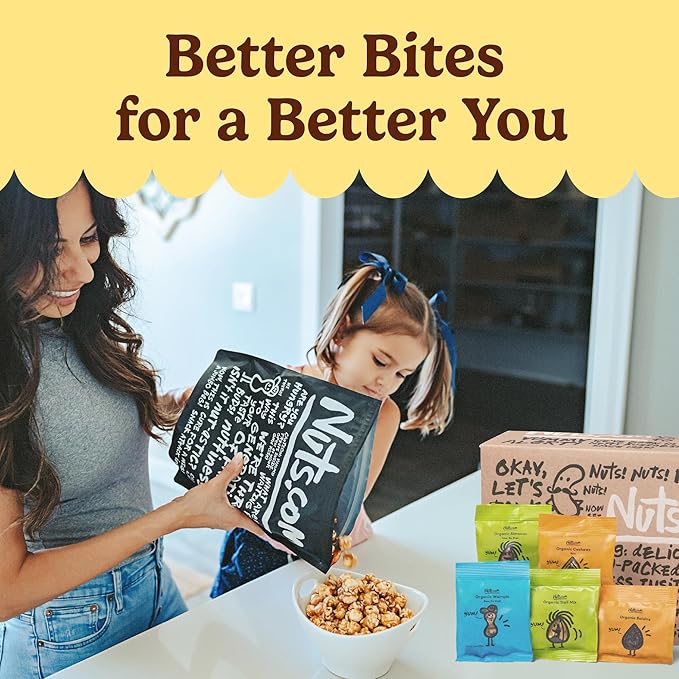 Nuts.com ??Organic Dried Fruit and Nuts Variety Box ??Gourmet Assortment for Summer and Festive Gifts ??Includes Organic Cashews, Almonds, Walnuts, Raisins, and Trail Mix