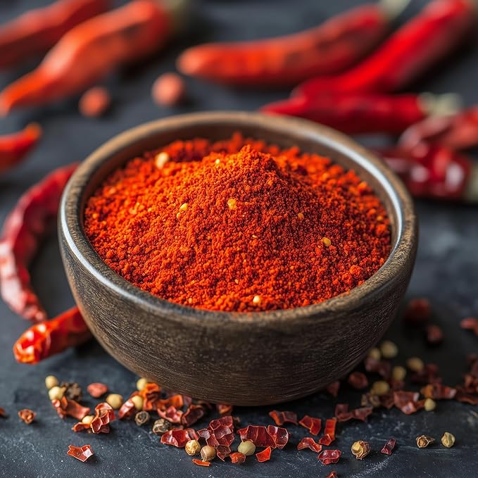 SavorSatch Ground Cayenne Chili Pepper - 90,000 SHU Extreme Heat, 16oz Stand-Up Resealable Pouch | Bulk Powder, Certified Kosher, Product of India, Premium Spice for Cooking & Seasoning