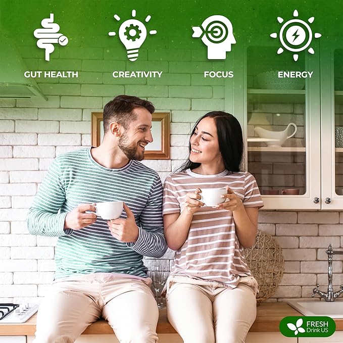 FreshDrinkUS, Super Soursop Herbal Tea ??40 Tea Bags | Soursop, Ginger, Turmeric, Lemongrass, Cinnamon, Black Pepper & Peppermint | Caffeine-Free, Natural Flavor, Plant-Based Blend | Sugar-Free