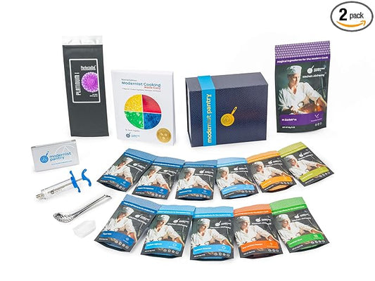 PREMIUM Molecular Gastronomy "Made Easy" Starter Kit ⊘ Non-GMO Gluten-Free OU Kosher Certified Ingredients