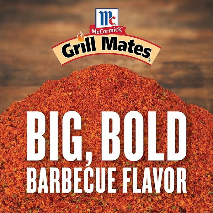 McCormick Grill Mates Barbecue Seasoning, 27 oz (Pack of 6) - Six 27 Ounce Containers of Barbecue Rub, Perfect for Proteins, Vegetables and Fruits