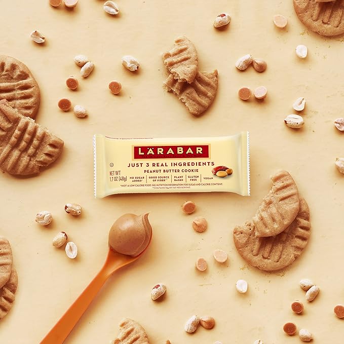 Larabar Peanut Butter Cookie, Gluten Free Vegan Fruit & Nut Bar, 16 Ct, 27.2 OZ