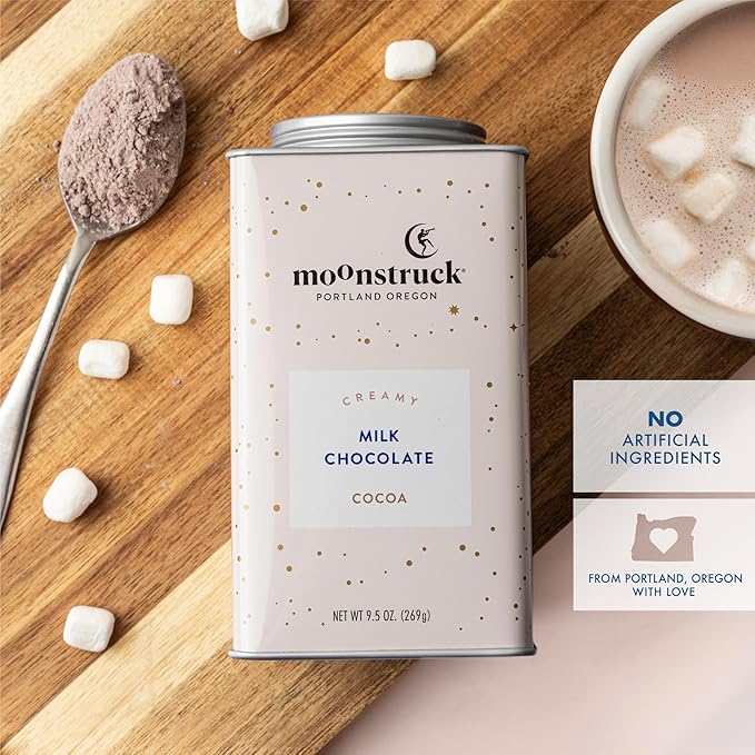 Moonstruck Chocolate Creamy Milk Chocolate Hot Cocoa Mix, 9.5oz (Pack of 1)