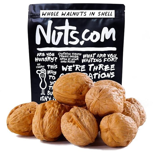 Nuts.com Whole Walnuts in Shell, 2 lbs ??Fresh Unshelled Raw Walnuts with Buttery, Nutty Flavor