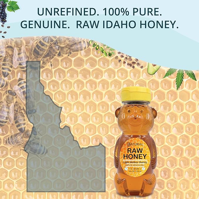 Honey Raw Fresh Air Idaho Grade A Light Amber Honey (12 Ounce)
