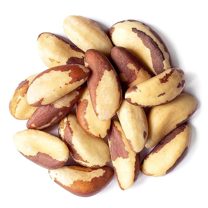 Food to Live Brazil Nuts, 8 Ounces Non-GMO Verified, Raw, Whole, No Shell, Unsalted, Kosher, Vegan, Keto and Paleo Friendly, Bulk, Good Source of Selenium, Low Sodium & Carb Food, Trail Mix Snack