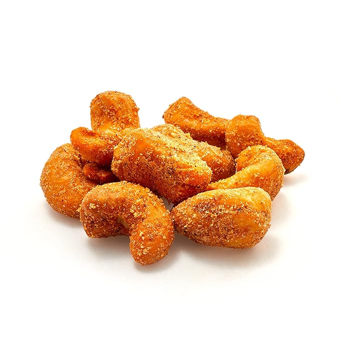 Yupik Nacho Cashews, 1 lb (16 oz), Kosher, Gluten-Free, Roasted Cashews with Vegan Cheese, Seasoned Nuts, Crunchy Savory Snack, Nacho Cheese Flavor, Perfect for Parties, BBQ, Game Night
