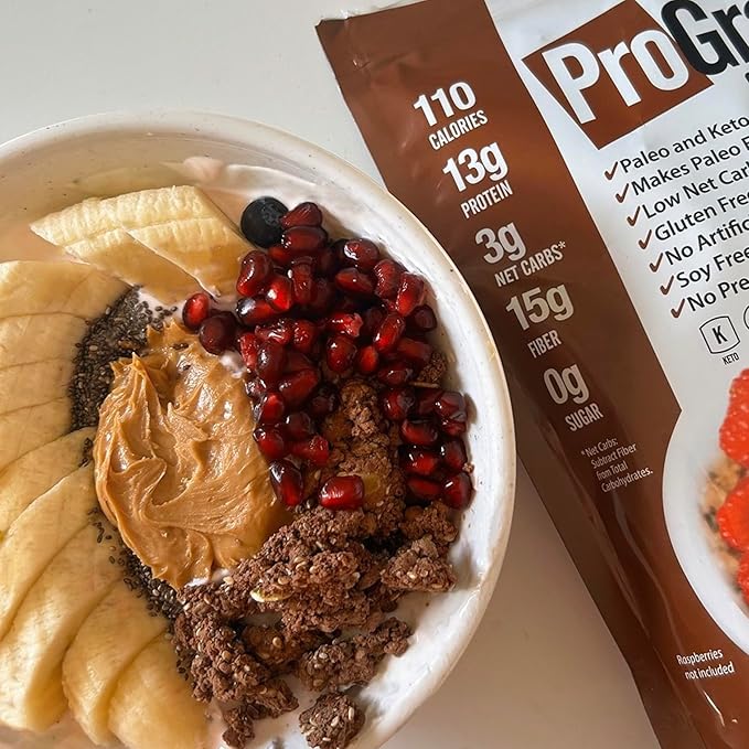 Julian Bakeryì§?ProGranolaì§?Cereal | Chocolate | 10g Protein | Paleo | 2 Net Carbs | Gluten-Free | Grain-Free | 17 Servings