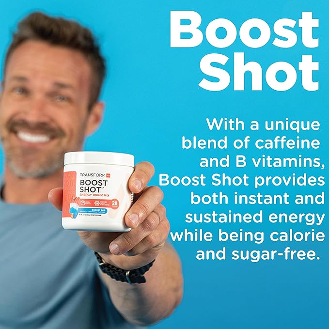 TransformHQ Everyday Boost Shot 28 Servings (Fruit Punch) - Non-GMO, Gluten-Free