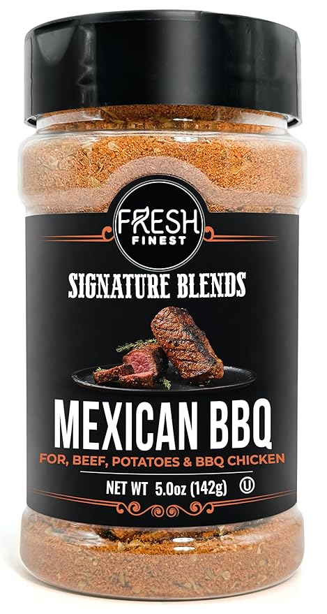 Fresh Finest Mexican BBQ Seasoning - 5oz (142g) - Smoky, Authentic, Kosher, All-Natural, Non-GMO