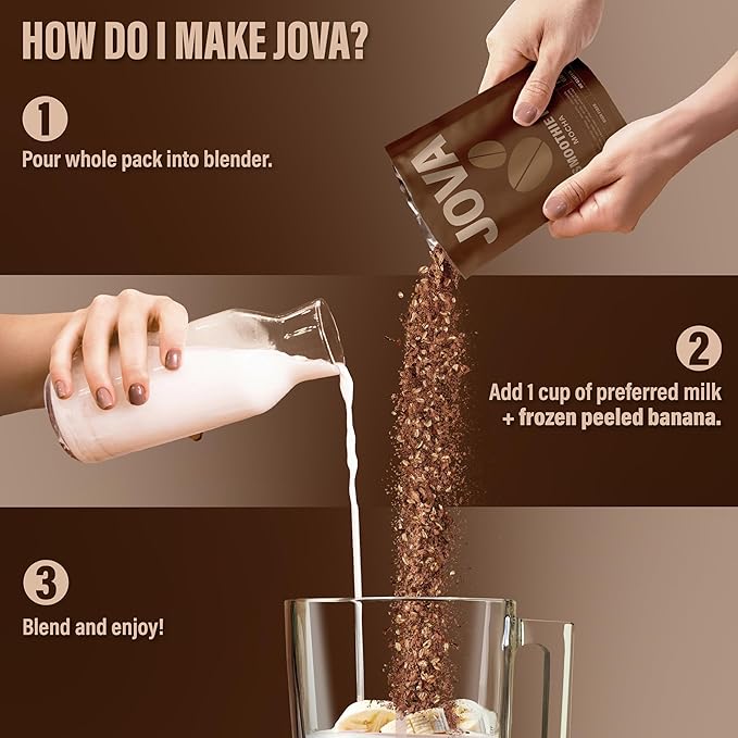 JOVA Protein Smoothie 3-Pack ??Vanilla, Mocha, Cinnamon | 22??5g Protein | Delicious Without the Junk | Non-GMO | Made in USA