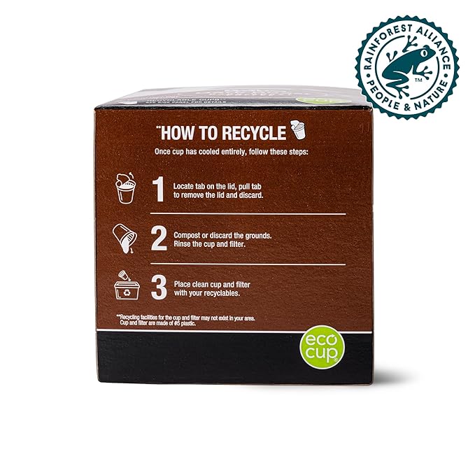 Wawa Dark Roast Single Cup Coffee Pods, 12 Pods, 1 Box, Full Bodied Blend, Spicy & Smoky Notes, Single Serve, Bold & Complex, 100% More Responsibly Sourced from Rainforest Alliance Certified Farms