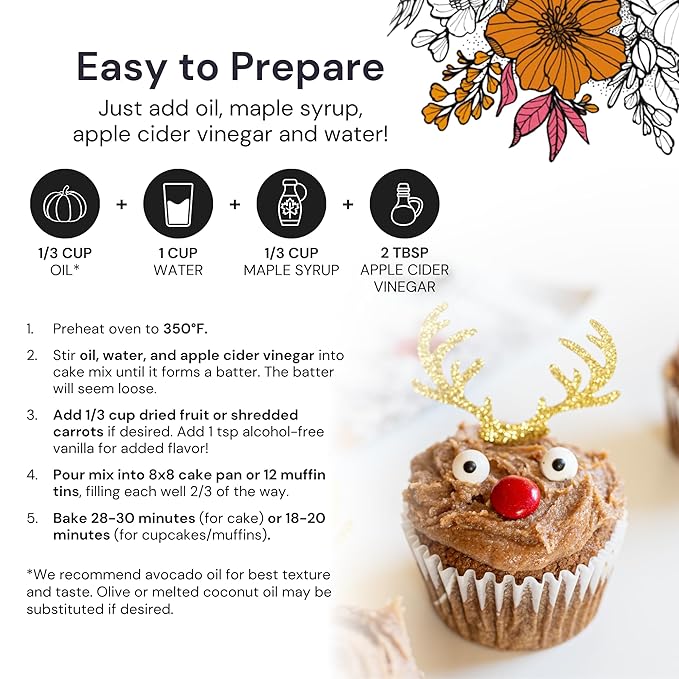 eat G.A.N.G.S.T.E.R. Cinnawin Spice Cake & Muffin Mix, Allergy-Friendly Baking Mix, Grain-Free, No Dairy, Nuts, Gluten, Dairy, For Paleo & AIP Diets, Delicious Cakes, Muffins and Cupcakes