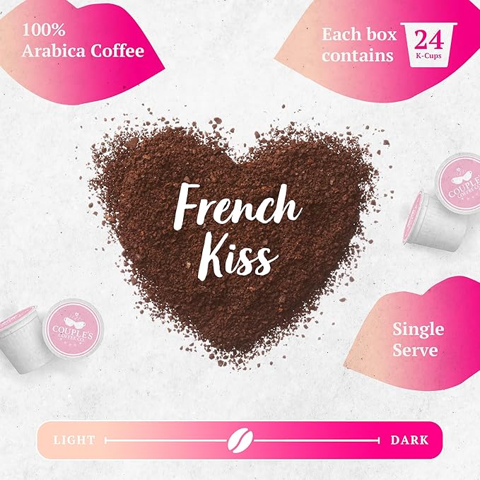 Couple's Coffee French Vanilla K-Cups | Gives Back to Military Families | Medium Roast Coffee Pods | Gourmet Flavored with Smooth French Vanilla Flavors |100% Arabica Beans | Love at First Sip | 24 Count