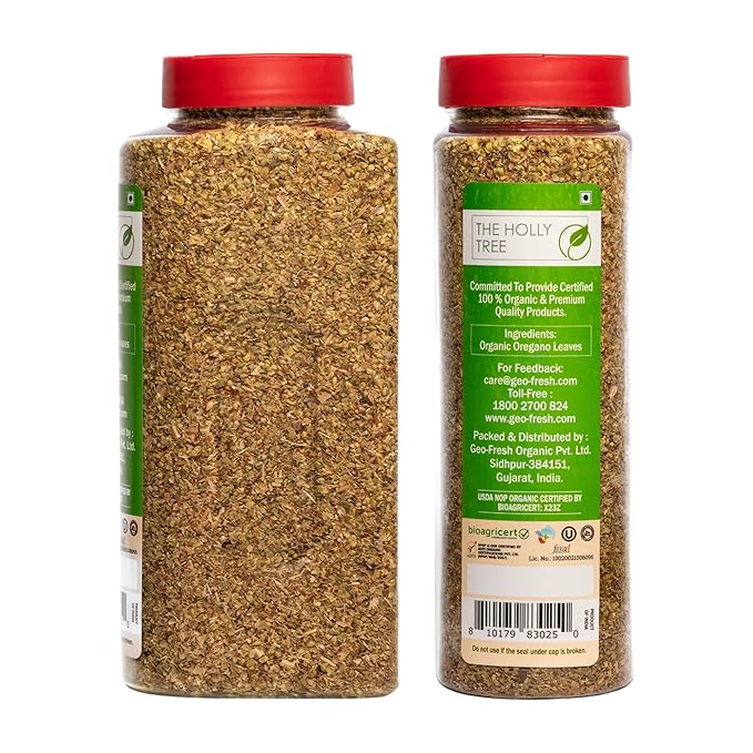 Organic Oregano Dried 3.88 oz ??Dried Oregano Leaves ??USDA Organic, Kosher, Gluten Free Seasoning ??The Holly Tree