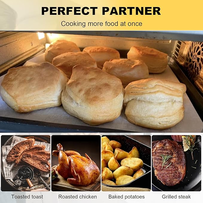 11 Inch Baking Sheet, Baking Pan for Ninja DCT451 DCT401 DT251 DT201 DT200 SP351 SP300 SP301 SP201 Air Fryer Oven, Cookie Sheets for Baking, Baking Tray for Ninja Foodi Air Fryer Accessories
