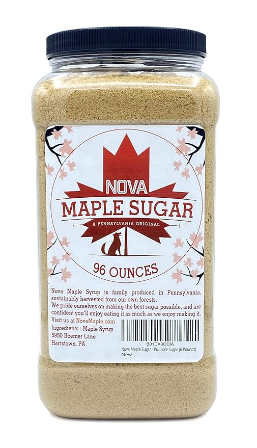 Nova Maple Sugar - Pure Grade-A Maple Sugar (6 Pounds)
