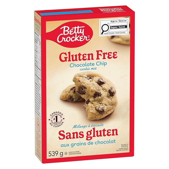 Betty Crocker Gluten Free Cookie Mix Chocolate Chip 539 Gram Imported from Canada