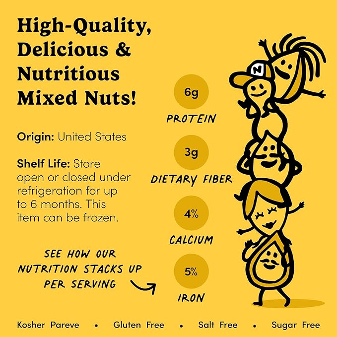 Nuts.com ??Mixed Nuts in Shell ??2 Lb Bag, Healthy Snack Sampler, Includes Premium Walnuts, Almonds, Hazelnuts, Pecans & Brazil Nuts ??Good Source of Protein, Fiber & Omega-3