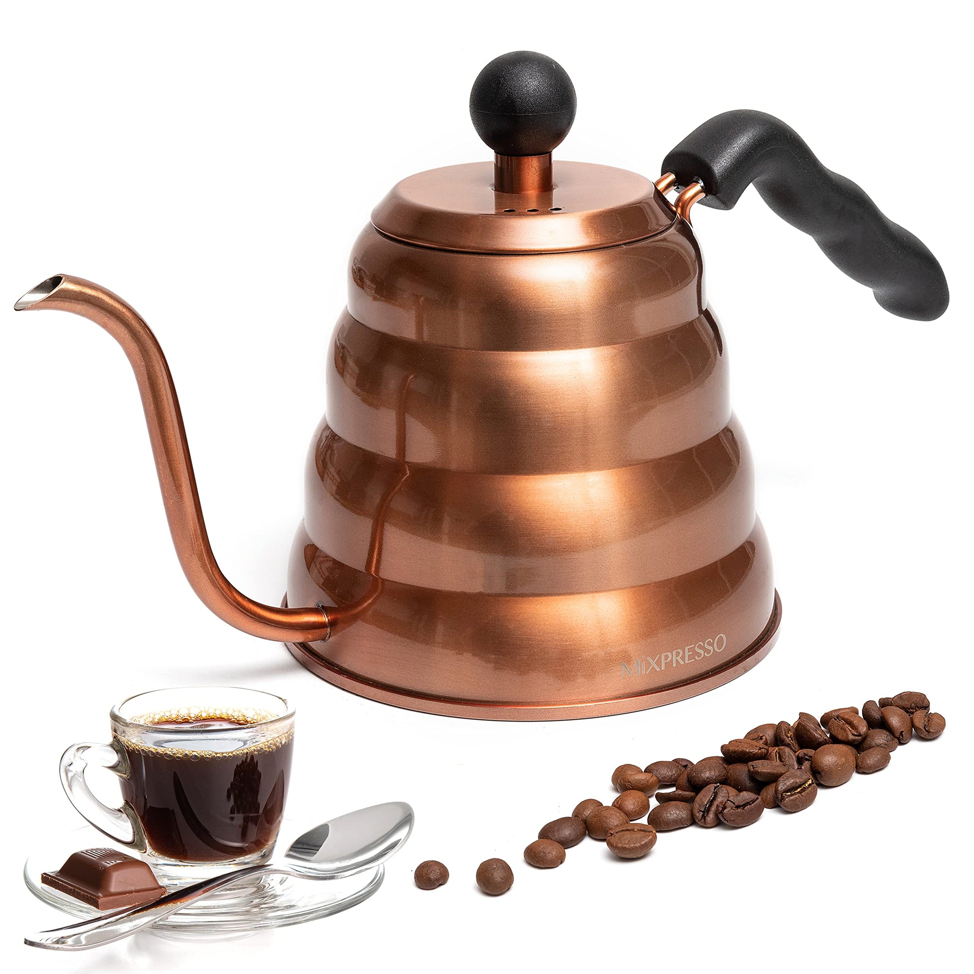 Mixpresso Gooseneck Pour Over Coffee Kettle, Barista Pour Control Design For Coffee & Tea