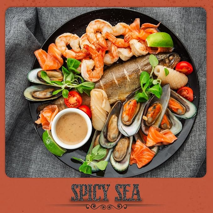 Fresh Finest Spicy Sea Seasoning - 8.25oz (234g) - Oceanic, Authentic, Kosher, All-Natural, Non-GMO, Gluten-Free