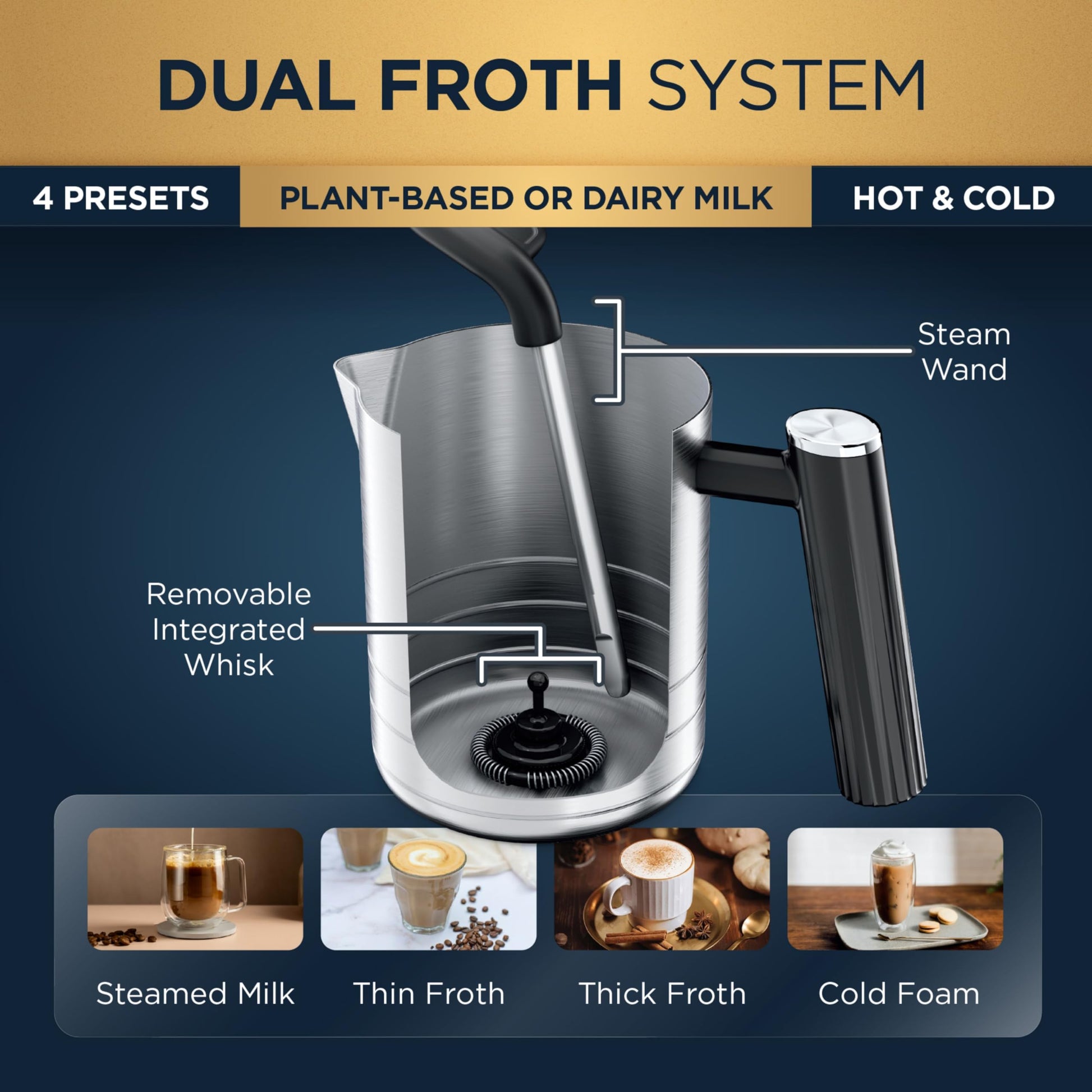 Ninja Luxe Café Premier 3-in-1 Espresso Machine, Drip Coffee, & Cold Brew