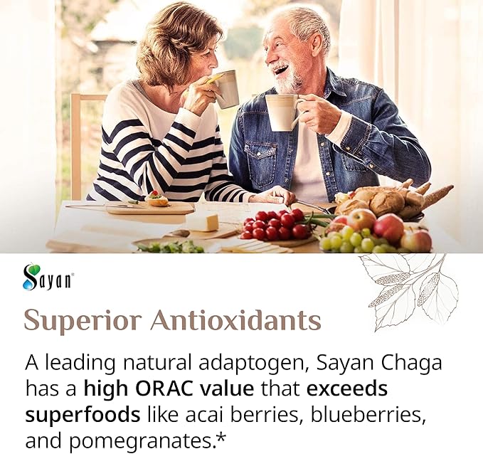 Sayan Chaga Mushroom Extract Powder (1 Lb) ??Freeze Dried Siberian Wild Harvested - Organic Antioxidant Tea for Immune and Digestion Support - Focus, Energy, Clarity, Wellness - No Additives