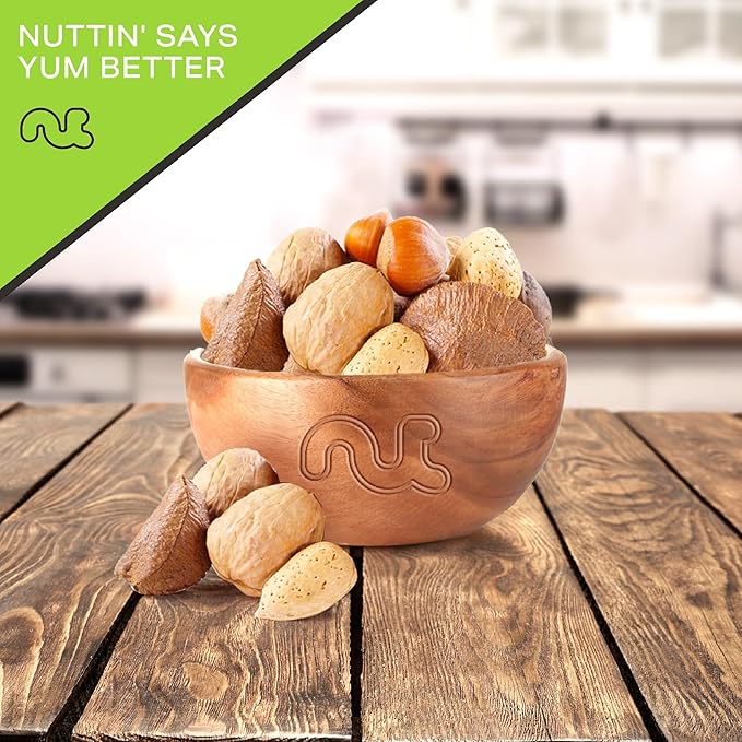 NUT CRAVINGS - Mixed Nuts (In Shell) Brazil, Walnuts, Filberts, Almonds, Pecans (80oz - 5 LB) Packed Fresh in Resealable Bag - Healthy Snack, Food Assortments