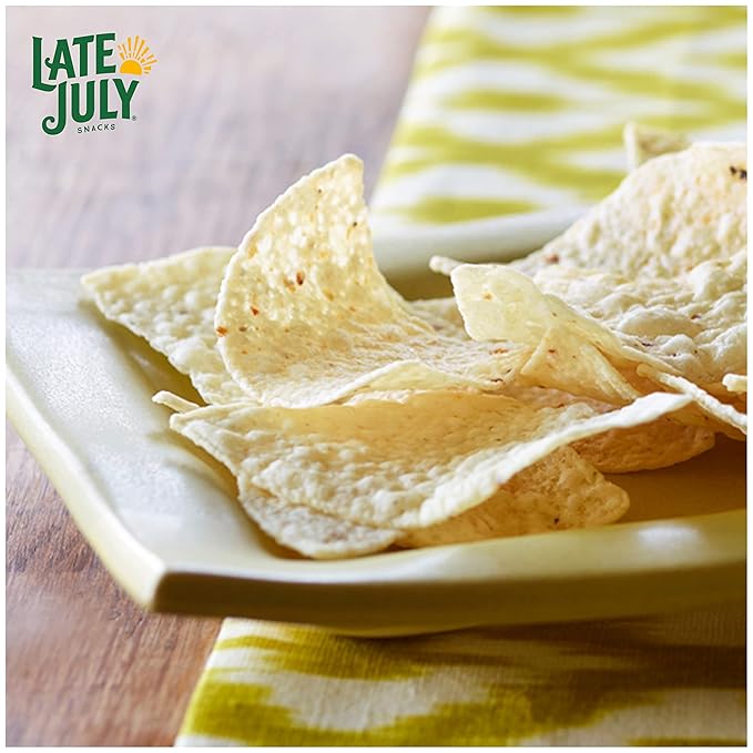 Late July Snacks Thin And Crispy Organic Tortilla Chips Sea Salt, 14.75 Oz (Pack of 2)