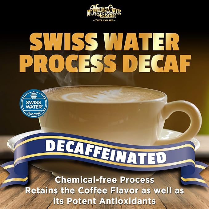 Mt. Whitney Organic Swiss Water, Low Acid, Decaf Coffee from Peru (Whole Bean, 2 Lb)