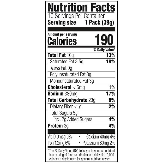 Lance Sandwich Crackers, Captain's Wafers White Cheddar, 10 Individual Packs, 6 Sandwiches Each