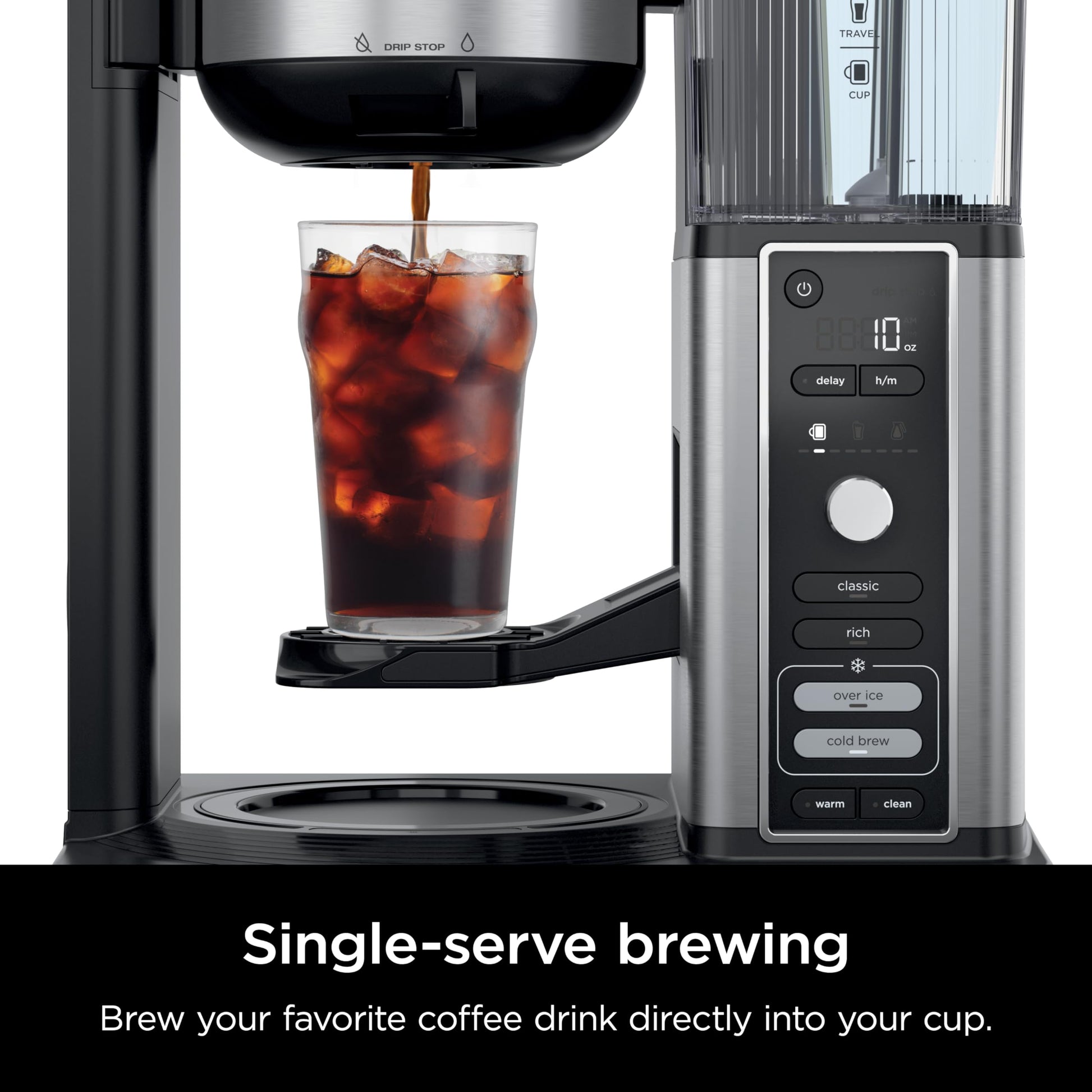 Ninja Hot & Iced XL Coffee Maker with Rapid Cold Brew, Black, CM371
