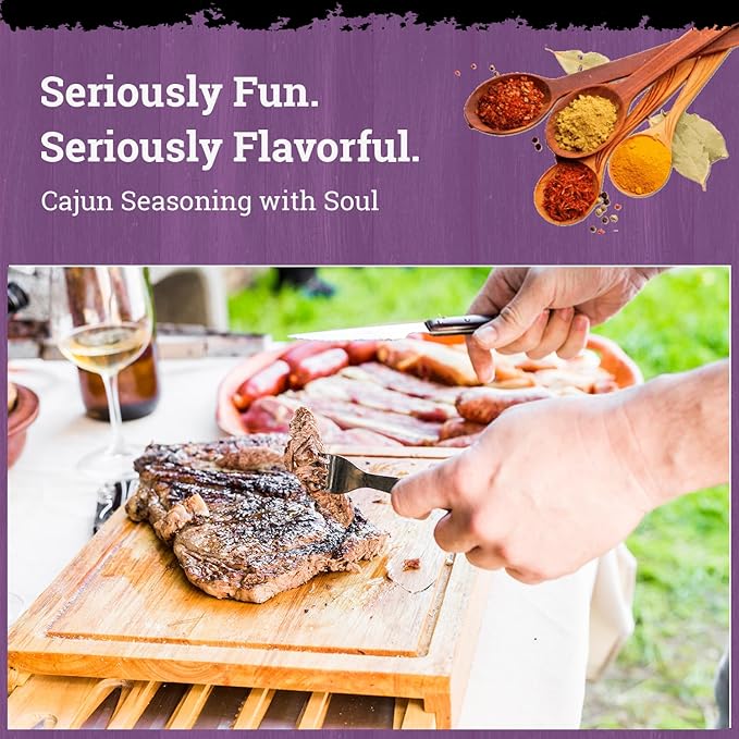 Dimply's Cajun Seasoning Mix, Marinade and Dry Rub Perfect for Chicken, Meat, Vegetables, Tofu - Gluten Free, Preservative Free and MSG Free - Vegan Friendly (12 pack and 12 ounce)