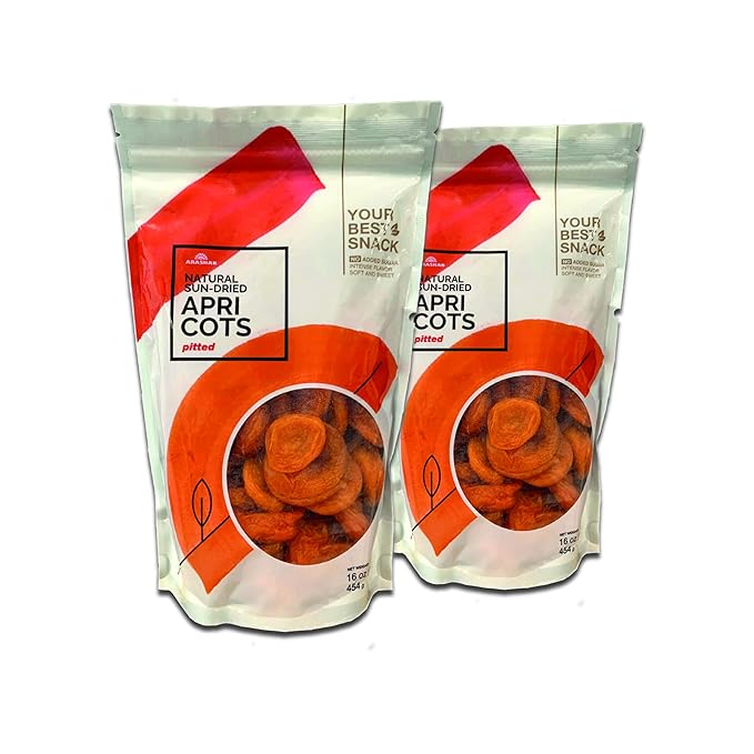Arashan Apricots – Delicious Dried Apricot Fruit, MOST Delectable Dry Apricot In The World! Grown In The Ferghana Valley In Kyrgyzstan – Apricots Dried | Sundried, Pitted, No Sugar Added (2 LB)