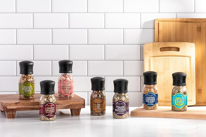 Olde Thompson Roasted Garlic & Herb Grinder, Salt and Spice Blend, 5.9 Ounce